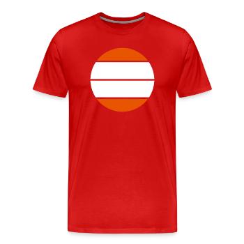 Sandwich - Männer Premium Bio T-Shirt - Rot - Vorne - Damien (186cm)