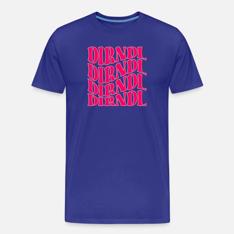 DIRNDL TRACHTEN - Männer Premium Bio T-Shirt - Königsblau
