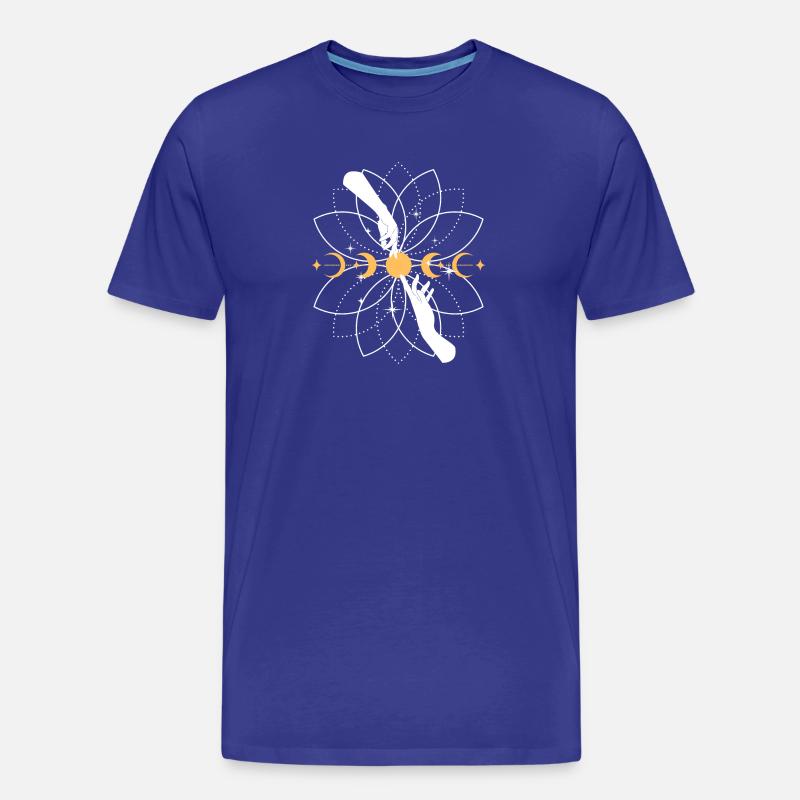 Mandala de Koi Céleste - T-shirt bio Premium Homme - bleu roi