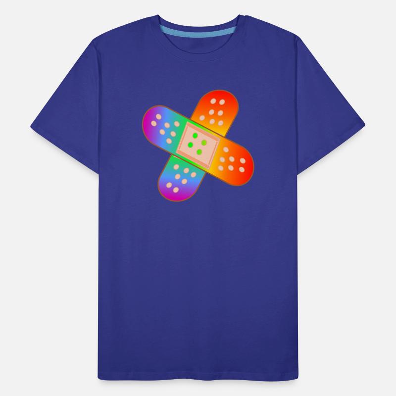 RAINBOW PATCH Men's Premium Organic T-Shirt