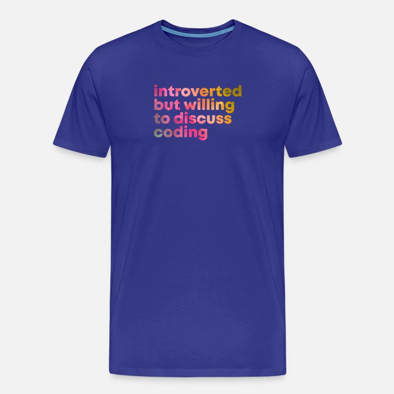 Coding Coding Coding - Men's Premium Organic T-Shirt - royal blue