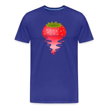 Sunset Fraise - T-shirt bio Premium Homme - bleu roi - Devant - Damien (186cm)