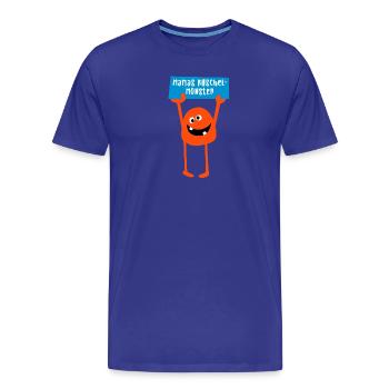 Monstre Maman Câlin Halloween Bande Dessinée Cool Dictons - T-shirt bio Premium Homme - bleu roi - Devant - Damien (186cm)