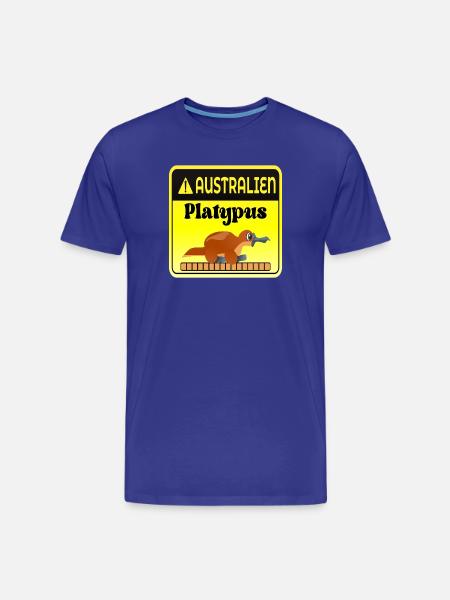 AUSTRALIEN PLATYPUS - Männer Premium Bio T-Shirt - Königsblau