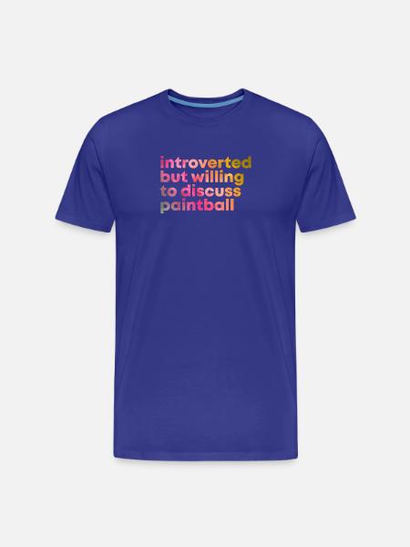 Paintball Paintball Paintball - T-shirt bio Premium Homme - bleu roi