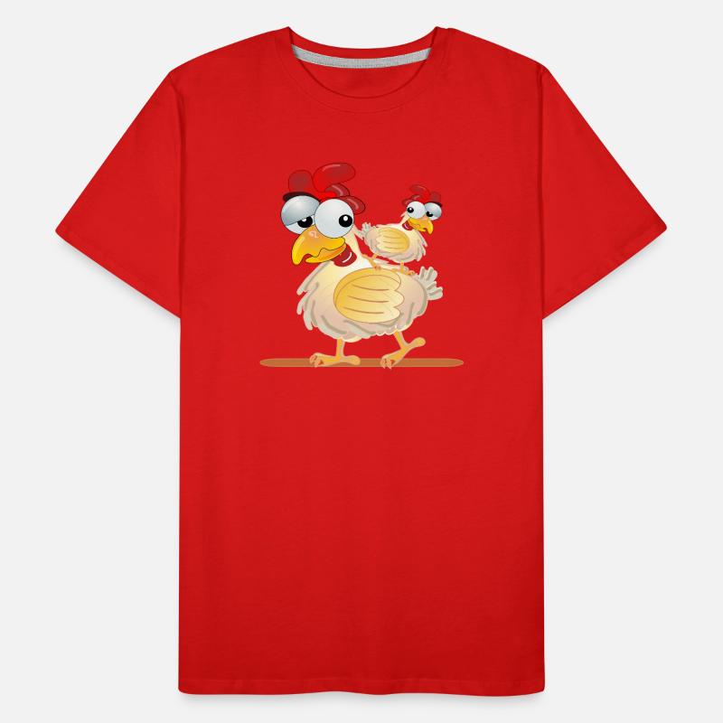 CHICKENS COSTUMES COUPLES Men's Premium Organic T-Shirt