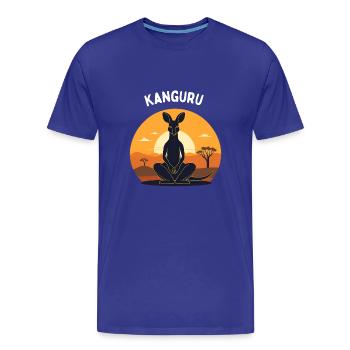 Kanguru - T-shirt bio Premium Homme - bleu roi - Devant - Damien (186cm)