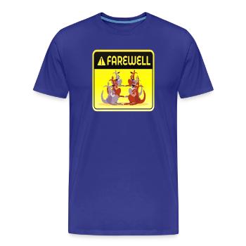 GROUPE D’ÉQUIPE D’ADIEU - T-shirt bio Premium Homme - bleu roi - Devant - Damien (186cm)