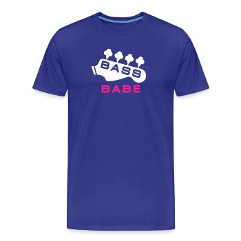 Bass Babe Pour Femme Bassiste - T-shirt bio Premium Homme - bleu roi - Devant - Damien (186cm)