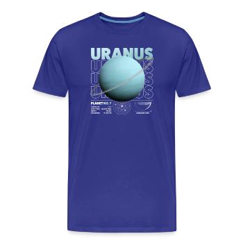 Détails d’Uranus - T-shirt bio Premium Homme - bleu roi - Devant - Damien (186cm)
