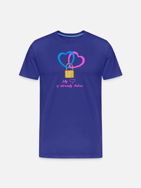 My heart is already taken - Men's Premium Organic T-Shirt - royal blue