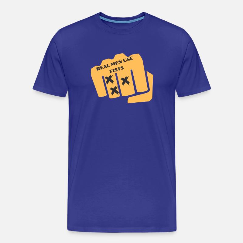 Fäuste Karte Grafik - Männer Premium Bio T-Shirt - Königsblau
