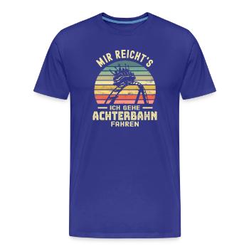 Achterbahn - Männer Premium Bio T-Shirt - Königsblau - Vorne - Damien (186cm)