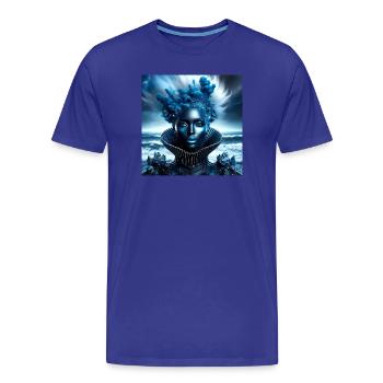 Vénus - T-shirt bio Premium Homme - bleu roi - Devant - Damien (186cm)