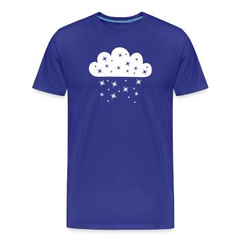 Météores nuageuses - T-shirt bio Premium Homme - bleu roi - Devant - Damien (186cm)