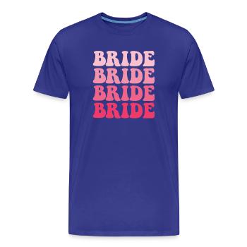 Junggesellin Jungesellinnenabschied Braut - Männer Premium Bio T-Shirt - Königsblau - Vorne - Damien (186cm)