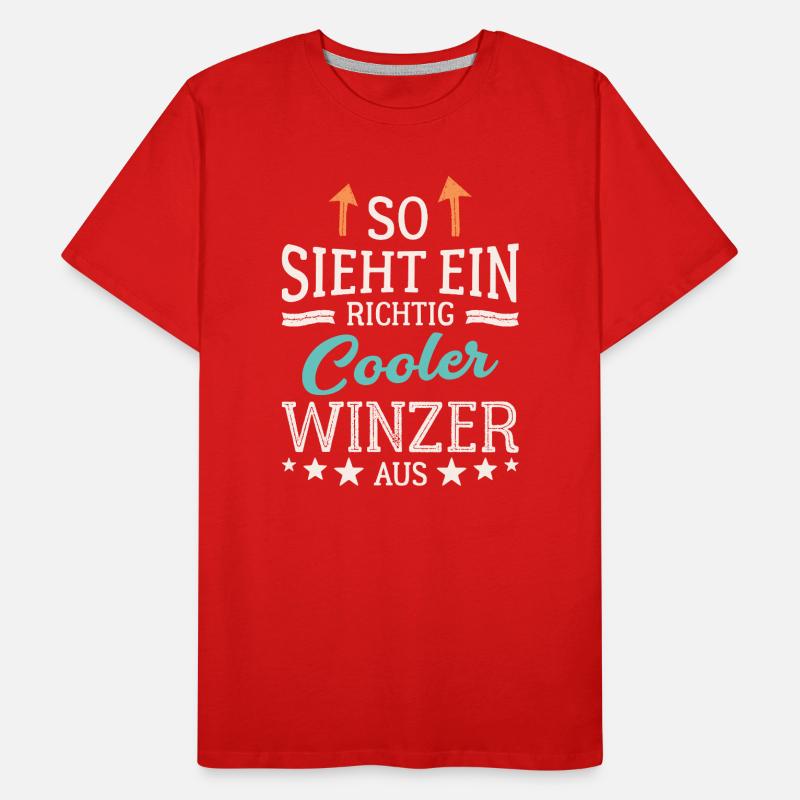 So sieht ein cooler Winzer aus Kellerei Wein Männer Premium Bio T-Shirt