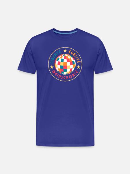 Liberté Egalité Wine Spritzer - Men's Premium Organic T-Shirt - royal blue