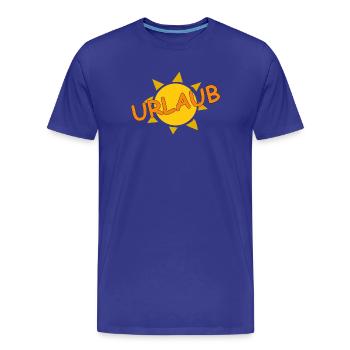 URLAUB - Männer Premium Bio T-Shirt - Königsblau - Vorne - Damien (186cm)
