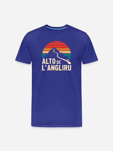 Alto de L’Angliru Cyclist - Men's Premium Organic T-Shirt - royal blue