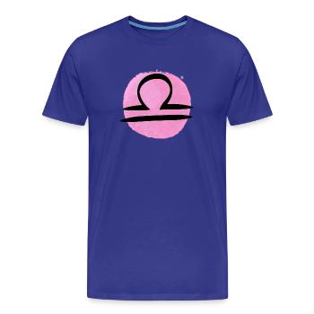 Sternzeichen Waage - Männer Premium Bio T-Shirt - Königsblau - Vorne - Damien (186cm)