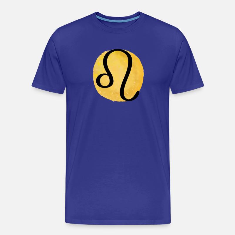 Sternzeichen Löwe - Männer Premium Bio T-Shirt - Königsblau