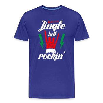 Jingle bell Rockin Musique de Noël - T-shirt bio Premium Homme - bleu roi - Devant - Damien (186cm)