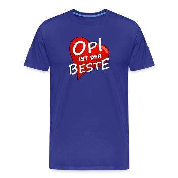 OPI IST DER BESTE - Männer Premium Bio T-Shirt - Königsblau - Vorne - Damien (186cm)