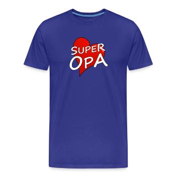 Super grand-père - T-shirt bio Premium Homme - bleu roi - Devant - Damien (186cm)