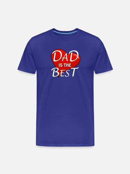 DAD IS THE BEST - Men's Premium Organic T-Shirt - royal blue