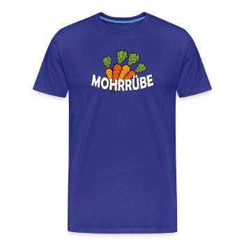 CAROTTE - T-shirt bio Premium Homme - bleu roi - Devant - Damien (186cm)