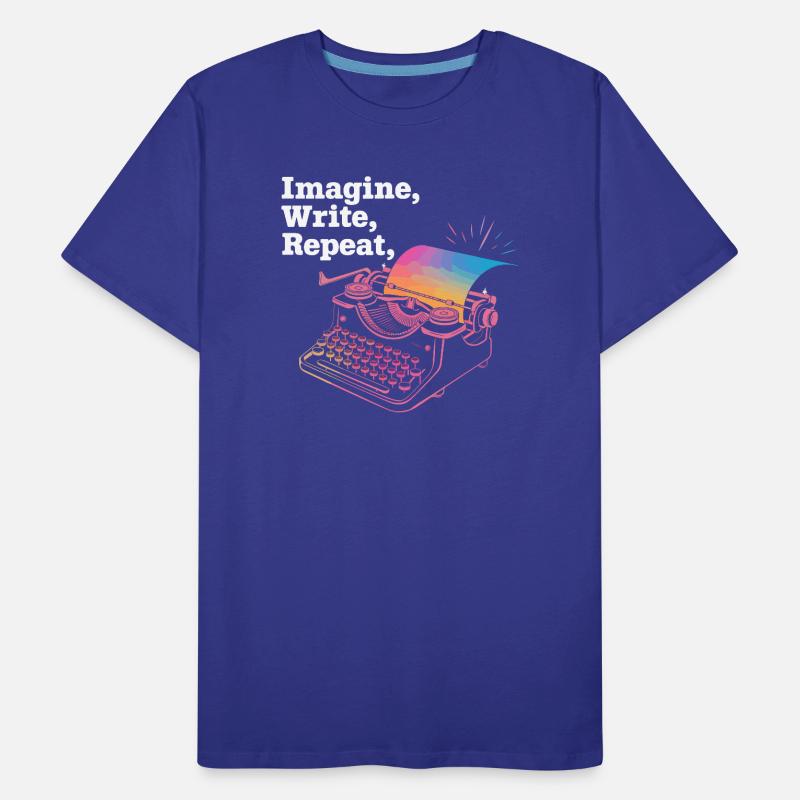 Imagine, Write, Repeat Men's Premium Organic T-Shirt