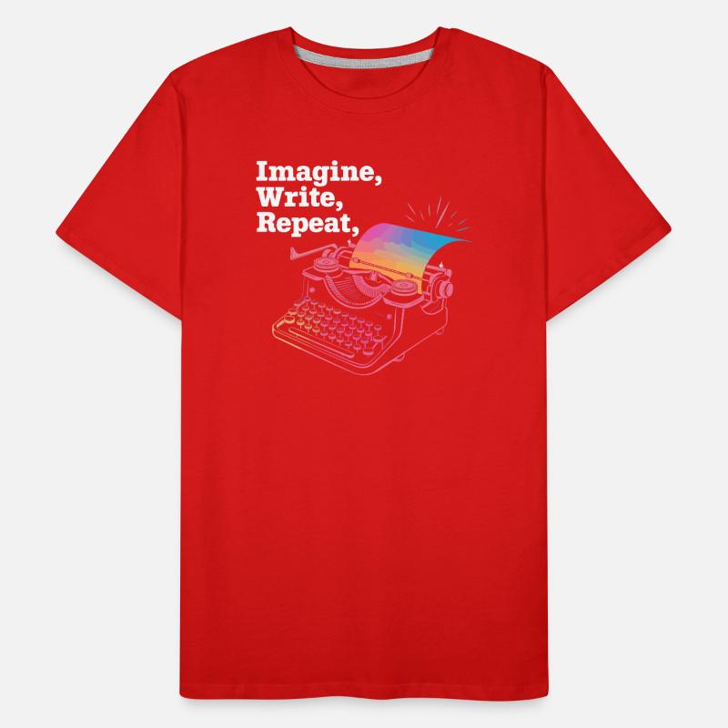 Imaginer, écrire, répéter T-shirt bio Premium Homme