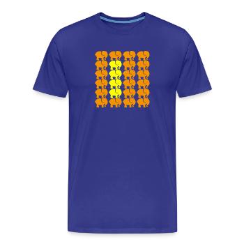 ÉLÉPHANT - T-shirt bio Premium Homme - bleu roi - Devant - Damien (186cm)