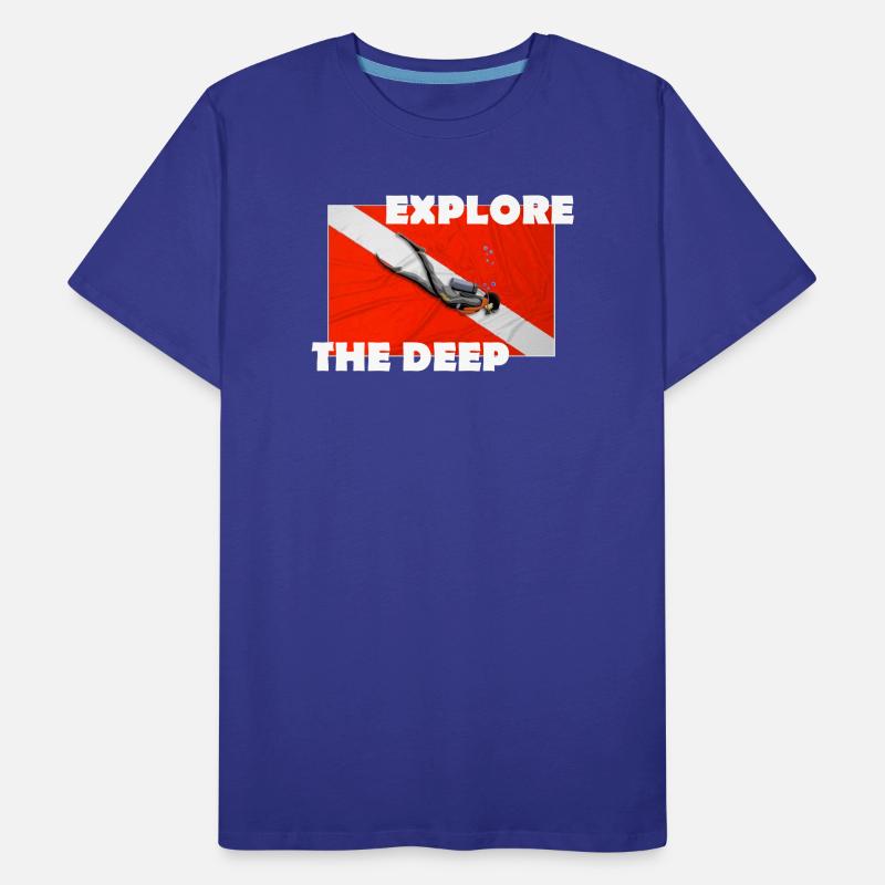 EXPLORE THE DEEP Men's Premium Organic T-Shirt