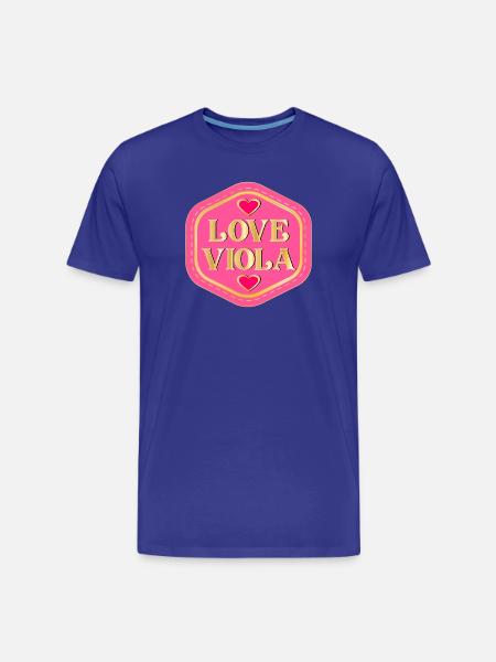 LOVE VIOLA - Men's Premium Organic T-Shirt - royal blue