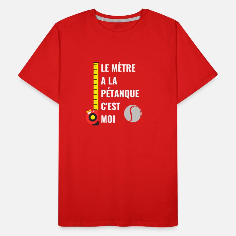 Le Mètre a la Pétanque C'est Moi T-shirt bio Premium Homme