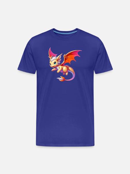 Drache - Männer Premium Bio T-Shirt - Königsblau