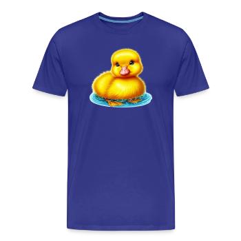 Ente Ente Ente Ente Ente - Männer Premium Bio T-Shirt - Königsblau - Vorne - Damien (186cm)