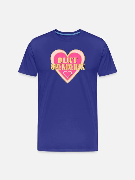 DANKE BLUTSPENDE BLUTSPENDERIN - Männer Premium Bio T-Shirt - Königsblau