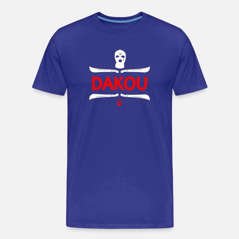 T-SHIRT DAKOU_MAYOTTE - Männer Premium Bio T-Shirt - Königsblau