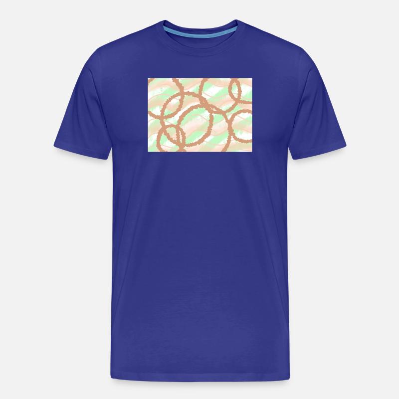 braune Kreise Hintergrund - Männer Premium Bio T-Shirt - Königsblau