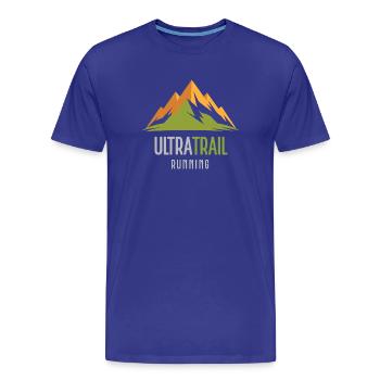 Ultra-Trailrunning - Männer Premium Bio T-Shirt - Königsblau - Vorne - Damien (186cm)