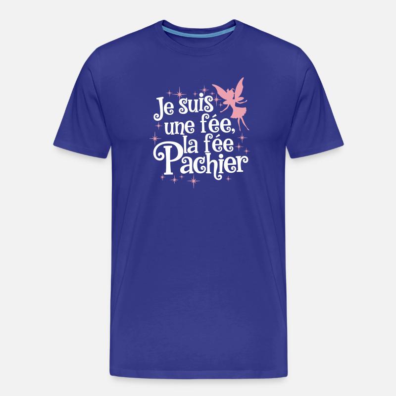 Je Suis Une Fee La Fee Pachier - T-shirt bio Premium Homme - bleu roi
