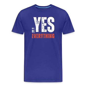 Yes Everything - T-shirt bio Premium Homme - bleu roi - Devant - Damien (186cm)