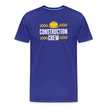 Conception de la sécurité de l’équipe de construction - T-shirt bio Premium Homme - bleu roi - Devant - Damien (186cm)