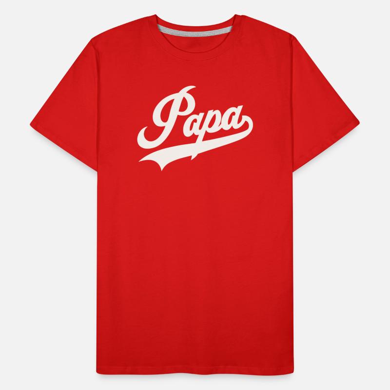 Classic Papa Script Men's Premium Organic T-Shirt