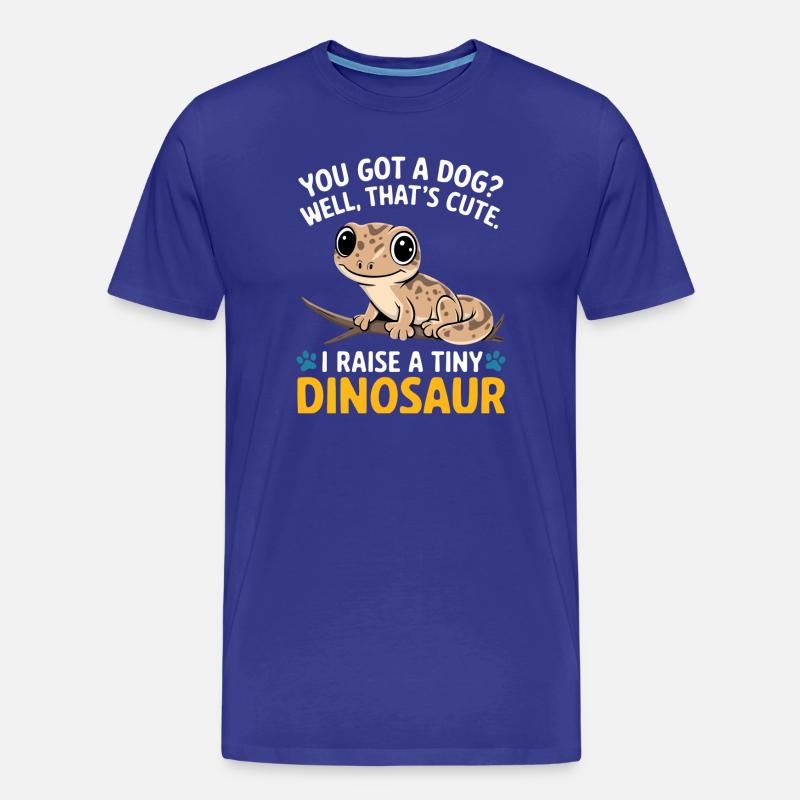 Lustige winzige Dinosaurier-Eidechse - Männer Premium Bio T-Shirt - Königsblau