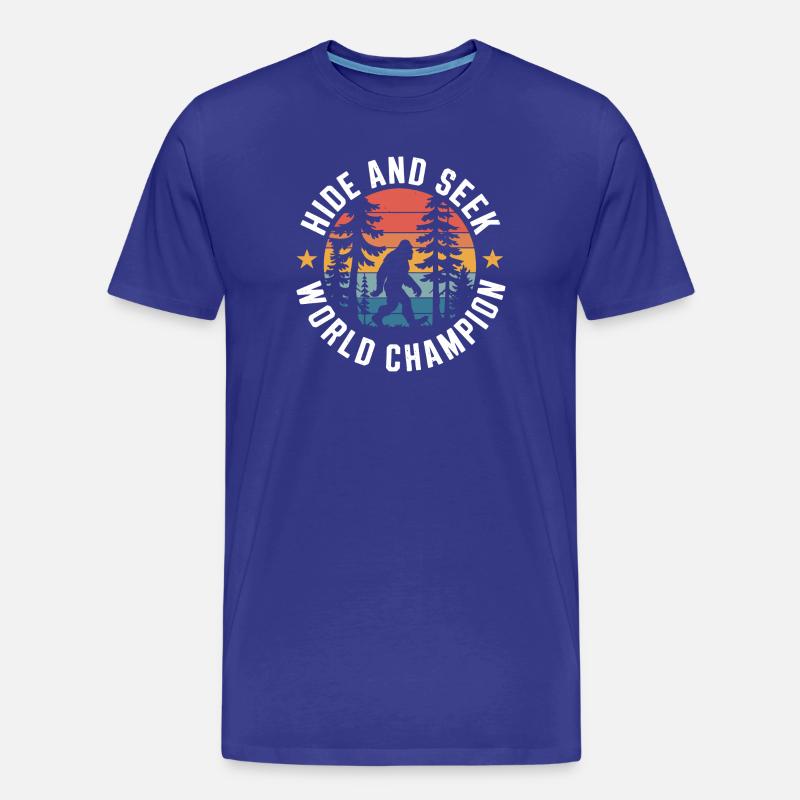 Champion du monde de cache-cache - T-shirt bio Premium Homme - bleu roi
