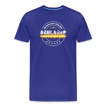 Je ne peux pas vivre sans Schlager - T-shirt bio Premium Homme - bleu roi - Devant - Damien (186cm)